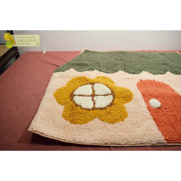 Pillowfort House Shaped Kids' 26x35" Accent Rug - Picture 2 of 6